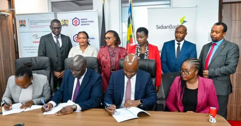 Sidian Bank Partners With Kenya Industrial Estates to Support Manufacturing MSMEs
